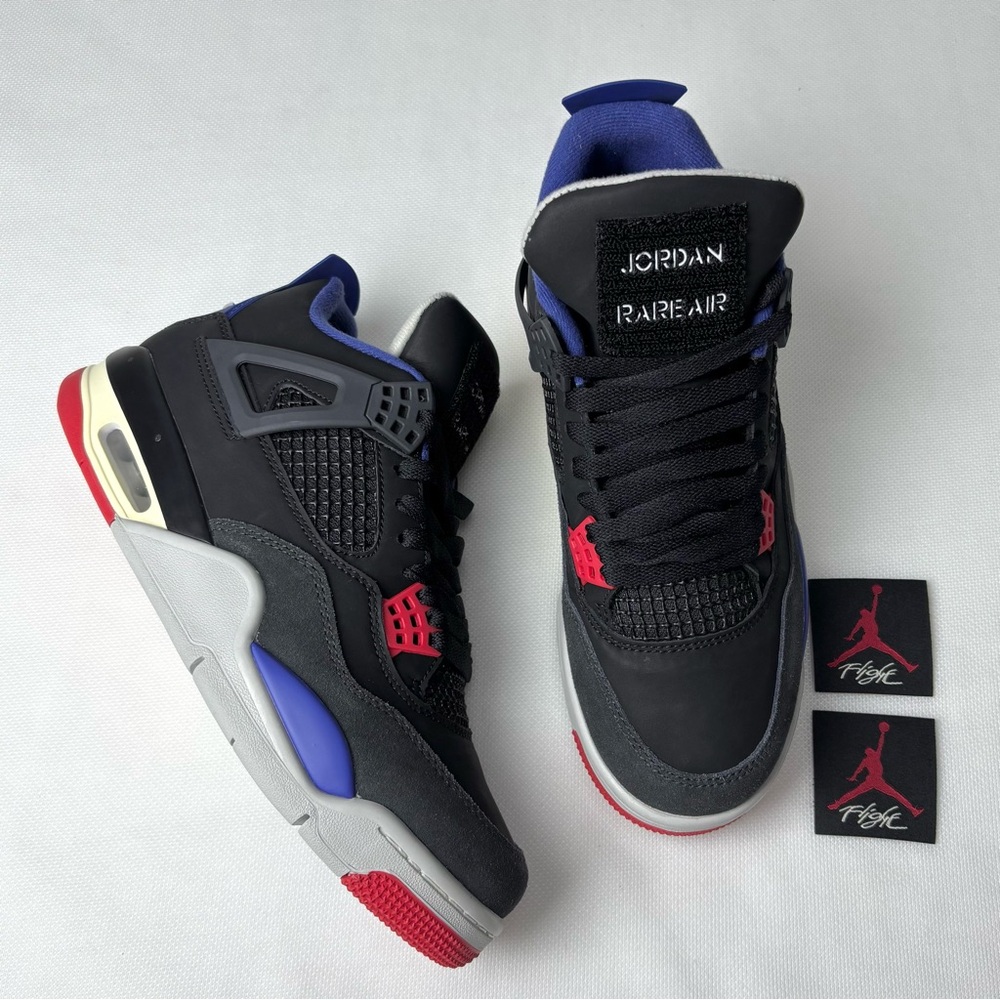 Brand New Retro 4 Rare Air -Men’s Stylish Sneakers Trainers w/ White Letter - Picture 3 of 10